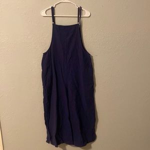 Navy jumpsuit with straps